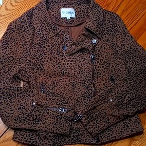 Vigoss. Medium Leopard Print Jacket